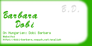 barbara dobi business card